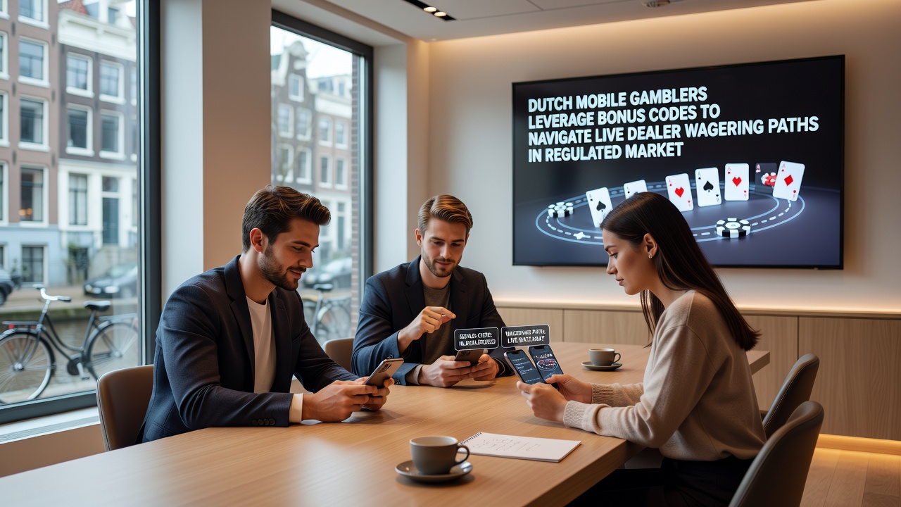 Live dealer interface op mobiel met bonuscode toepassing
