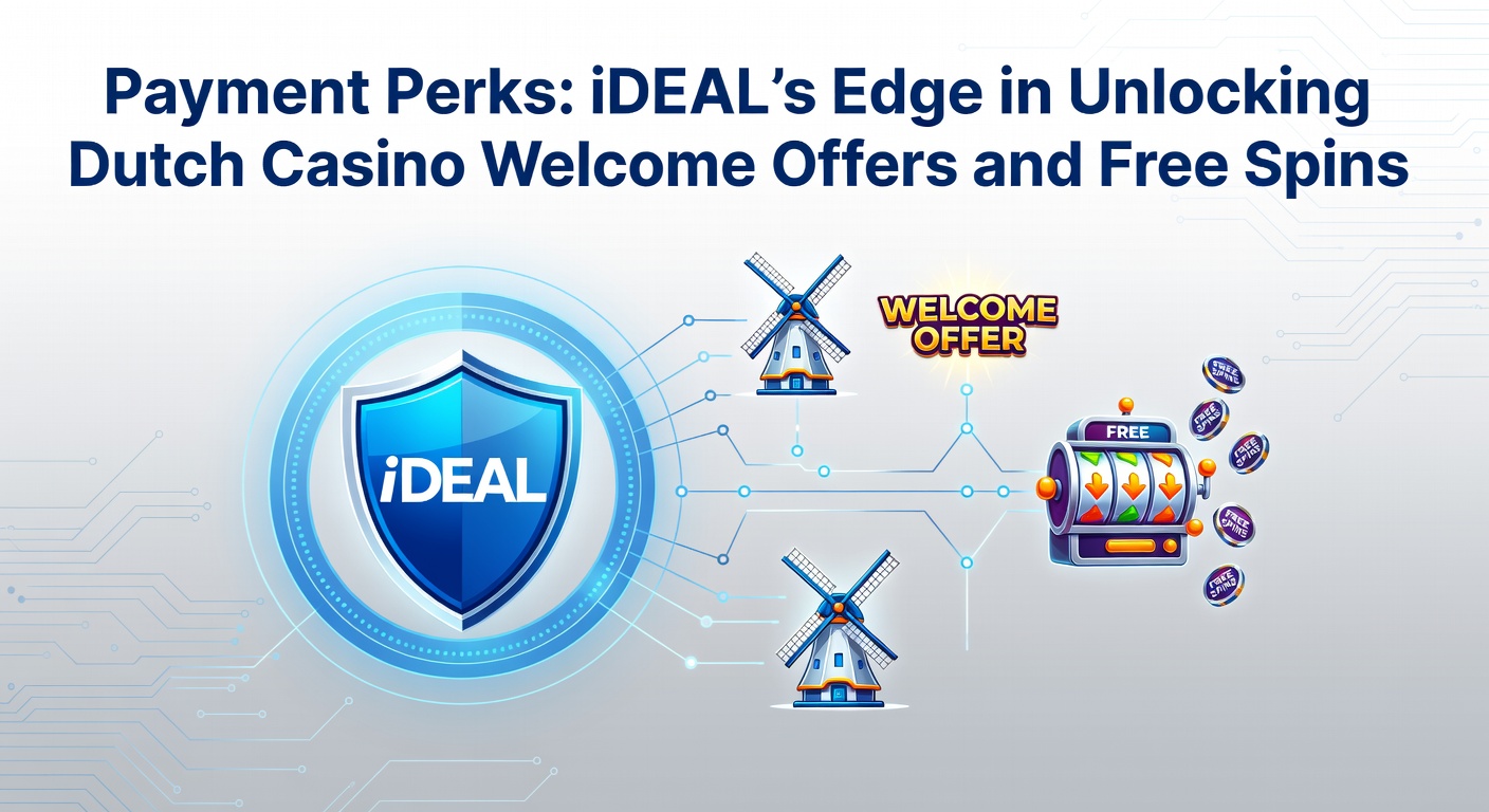 iDEAL-betaalknop op een Nederlands online casino-platform met welkomstbonus-highlight