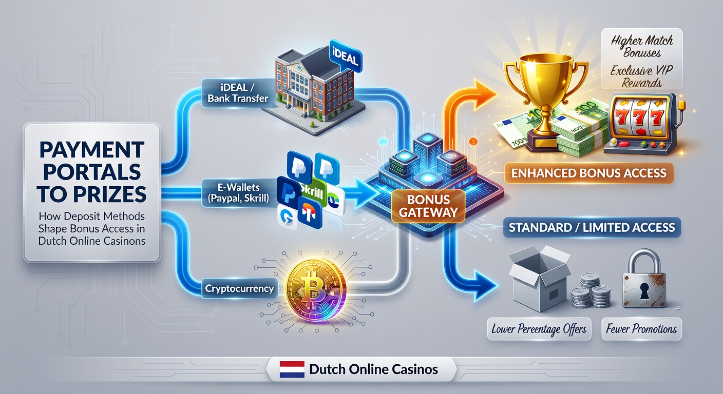 Vergelijkingstabel van bonusaccess via verschillende stortingsmethoden, met iDEAL bovenaan